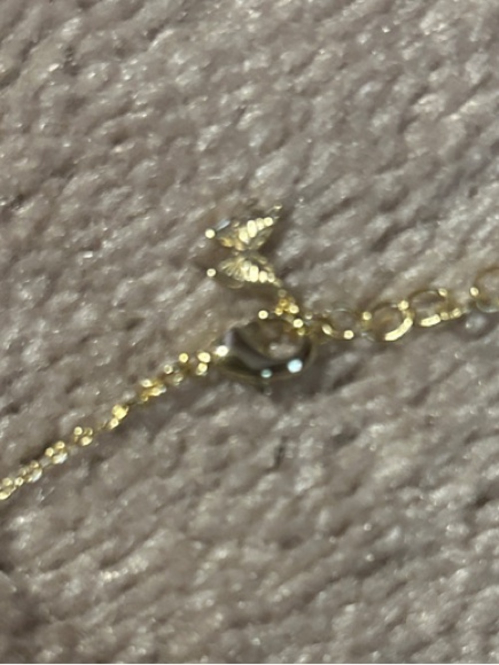 Adina Eden Gold Tone Oval CZ Pendant Necklace NEW - Picture 4 of 4